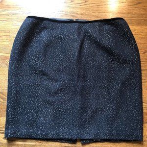 Talbots Black and Gold Pencil Skirt